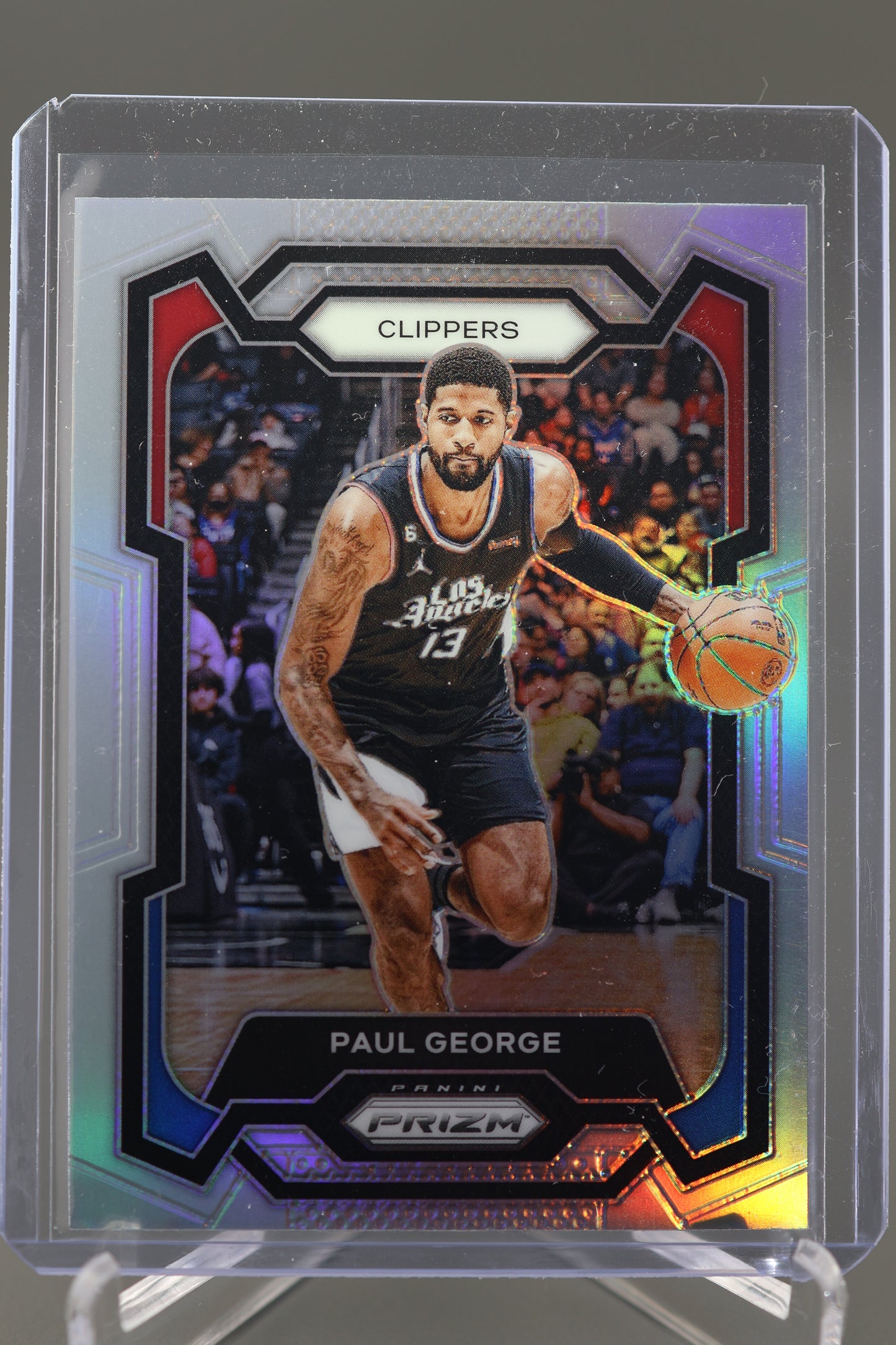 Paul George 2023-24 Prizm #101 Silver Los Angeles Clippers