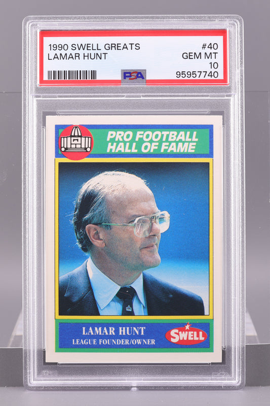 Lamar Hunt 1990 Swell Greats #40 PSA 10 POP 1