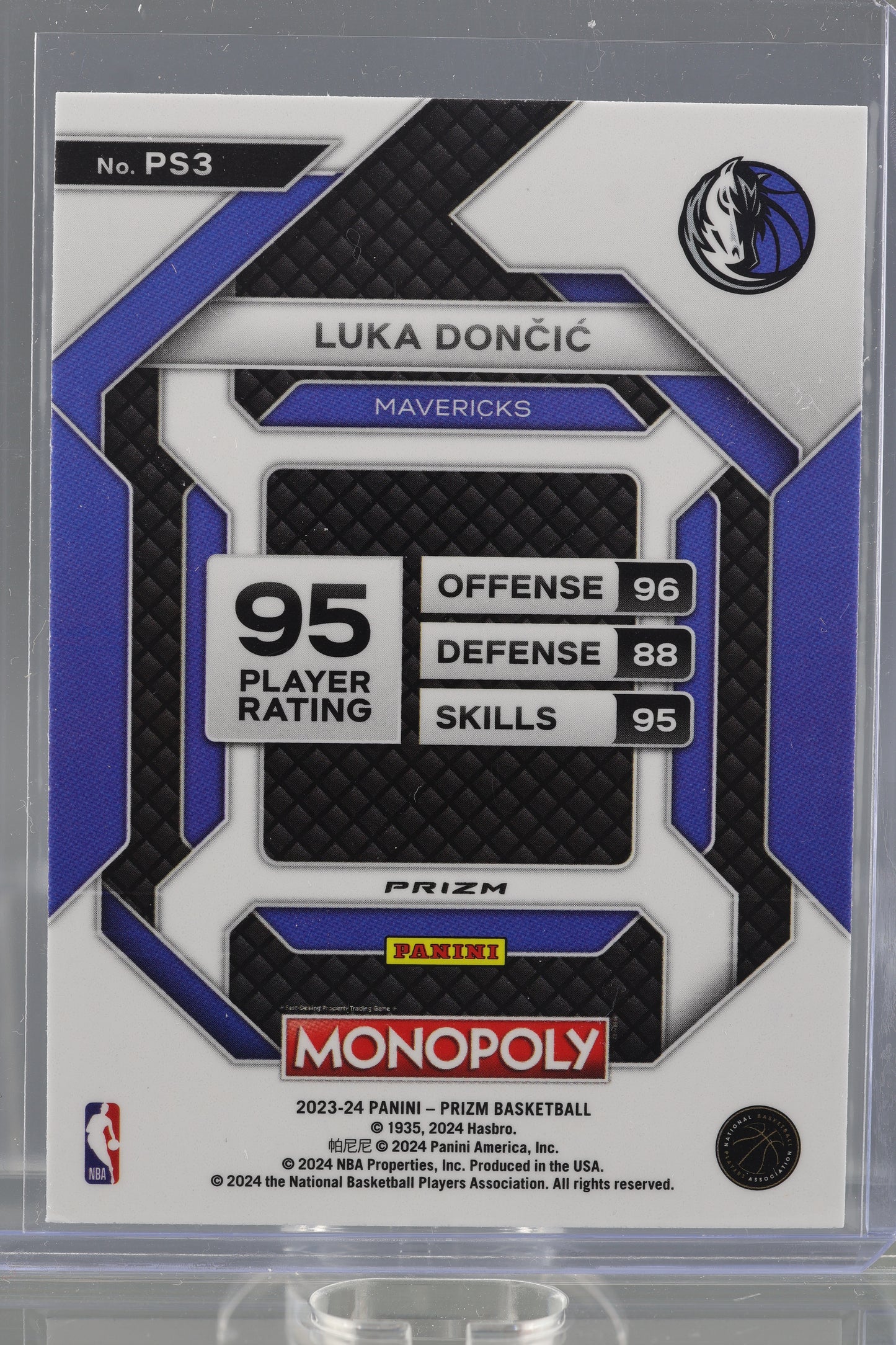 Luka Doncic 2023 Panini Prizm Monopoly All-Star Purple  #PS3       Dallas Mavericks