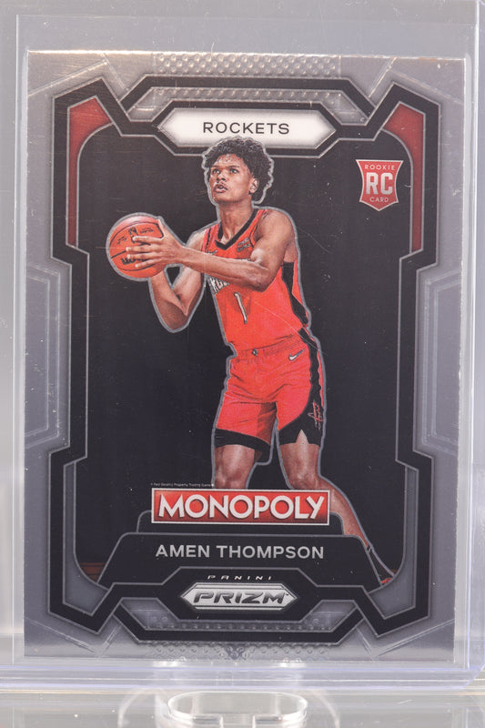 Amen Thompson 2023 Panini Prizm Monopoly  #33      Rookie Card RC Houston Rockets