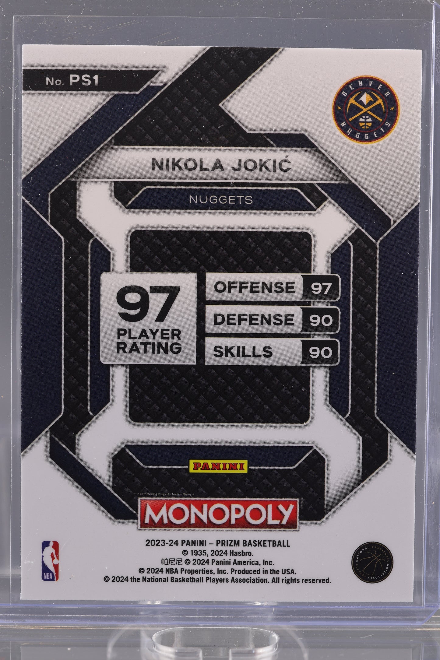 Nikola Jokic 2023 Panini Prizm Monopoly All-Star  #PS1       Denver Nuggets