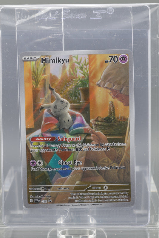 Mimikyu 2024 Pokemon TCG SVP Black Star Promo #75   Cello Pack Sealed