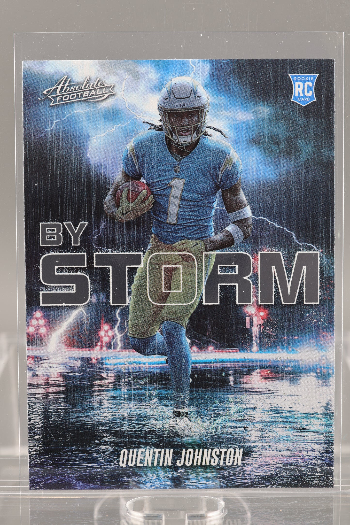 Quentin Johnston 2023 Panini Absolute By Storm  #BST-10       Rookie Card RC Los Angeles Chargers