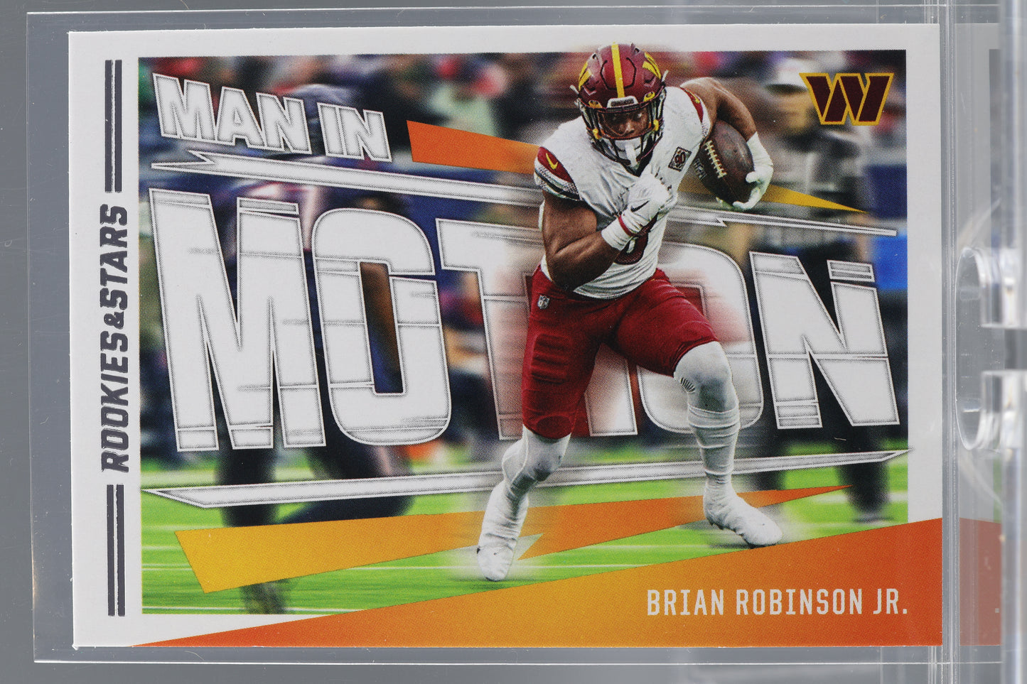 Brian Robinson Jr. 2023 Panini Rookies & Stars Man In Motion  #MM-3        Washington Commanders