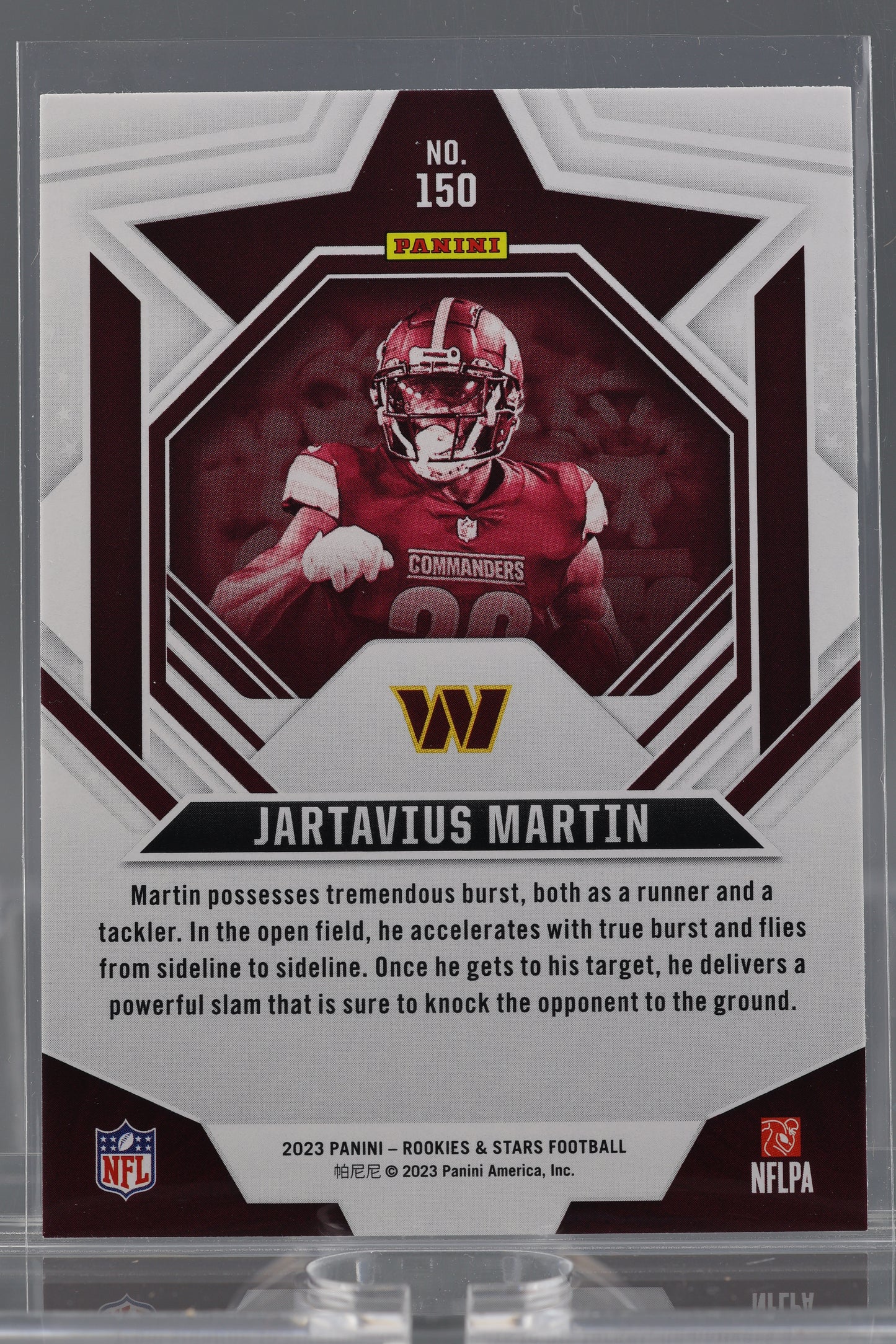 Jartavius Martin 2023 Panini Rookies & Stars Green  #150       Rookie Card RC Washington Commanders