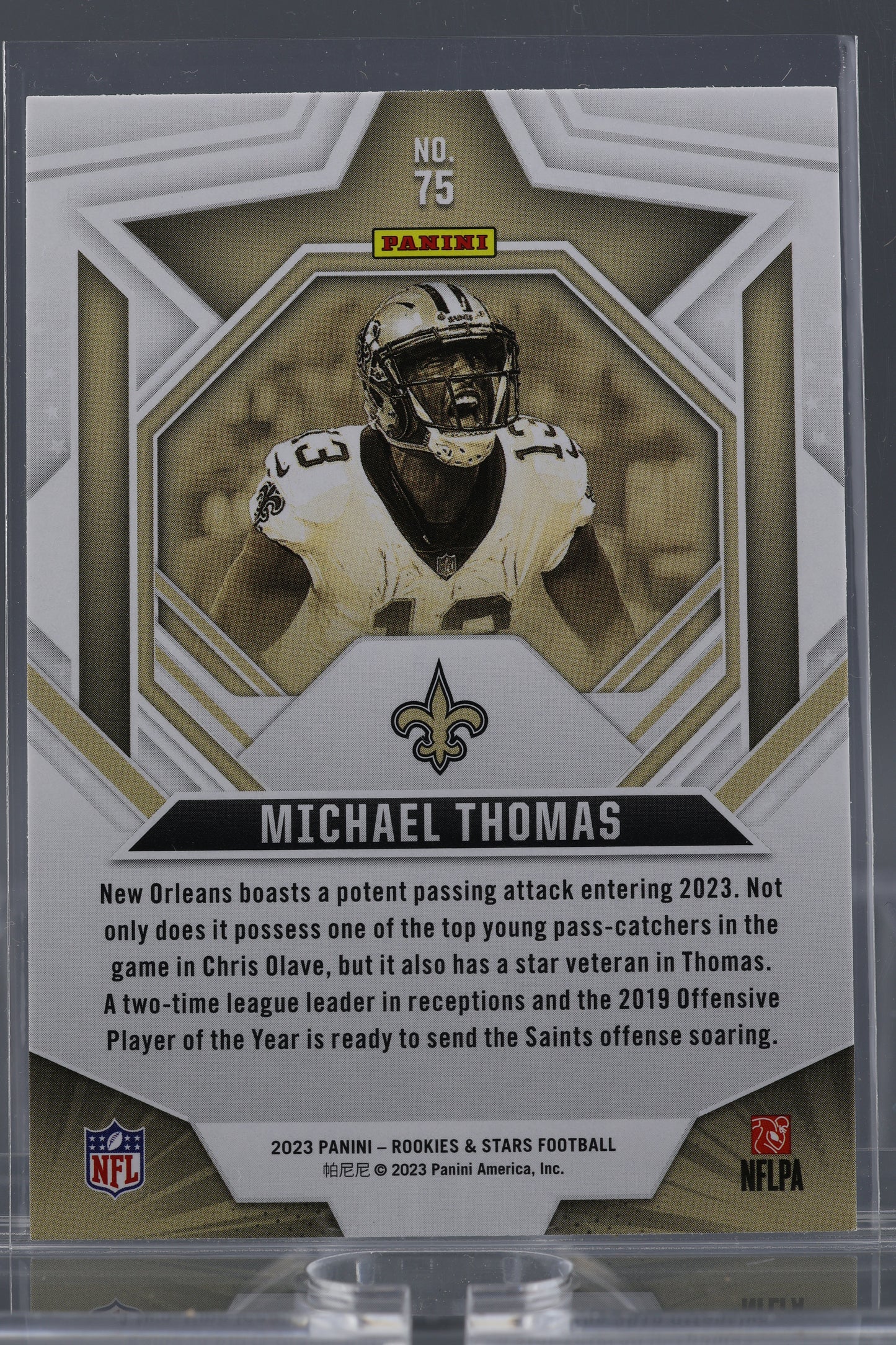 Michael Thomas 2023 Panini Rookies & Stars Green  #75        New Orleans Saints