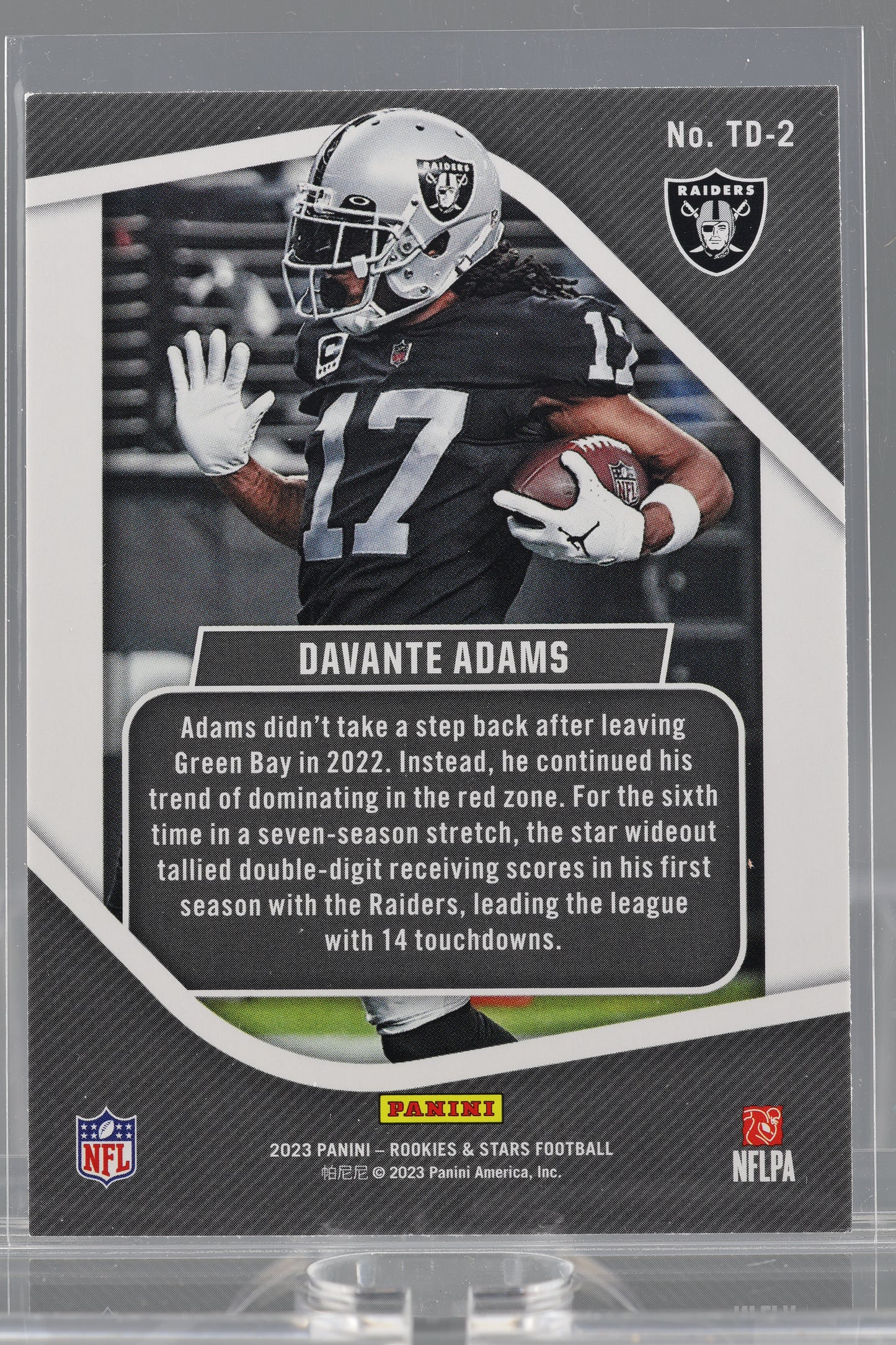 Davante Adams 2023 Panini Rookies & Stars Touchdown Club  #TD-2        Las Vegas Raiders