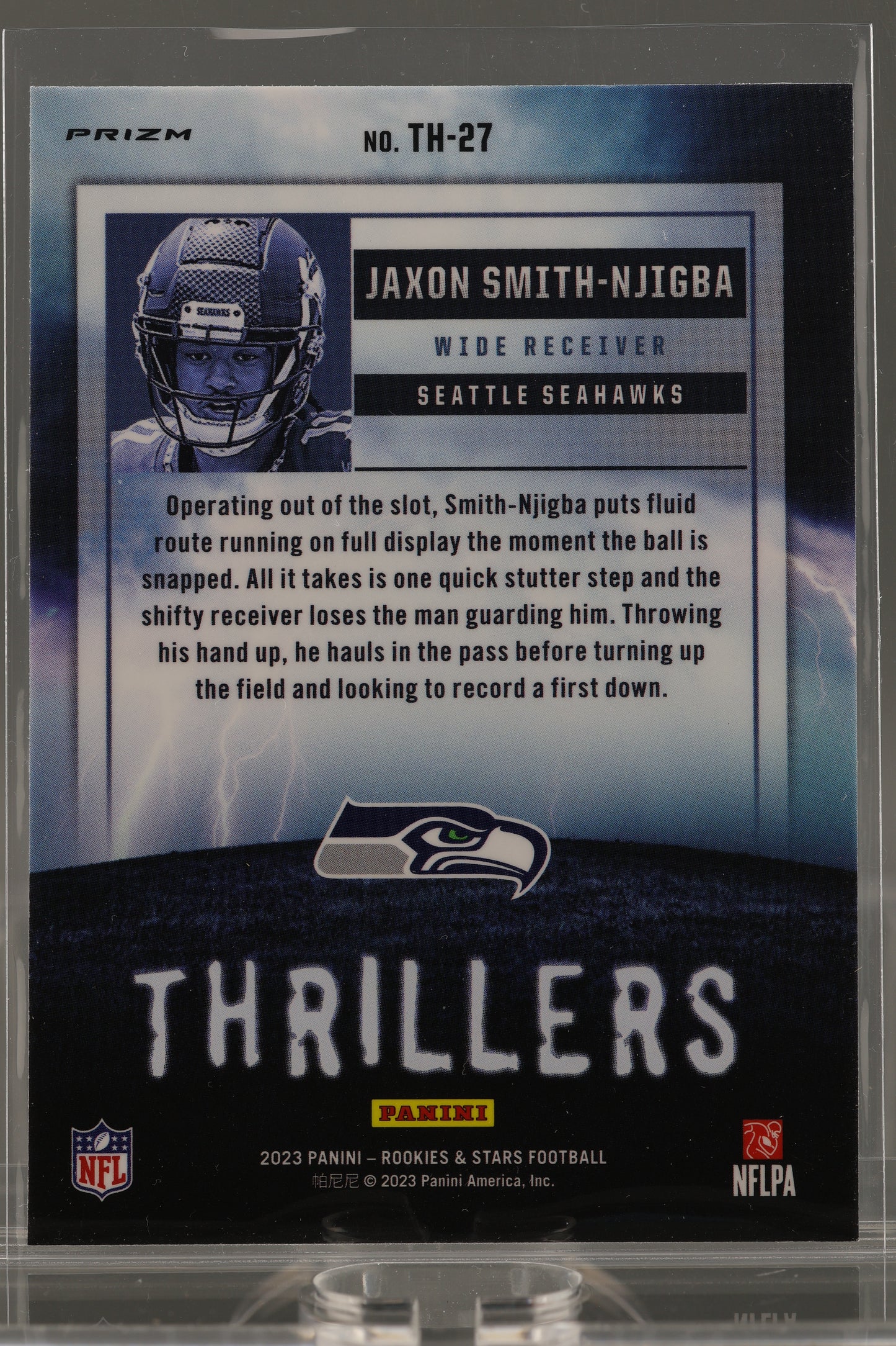 Jaxon Smith-Njigba 2023 Panini Rookies & Stars Thrillers  #TH-27        Seattle Seahawks