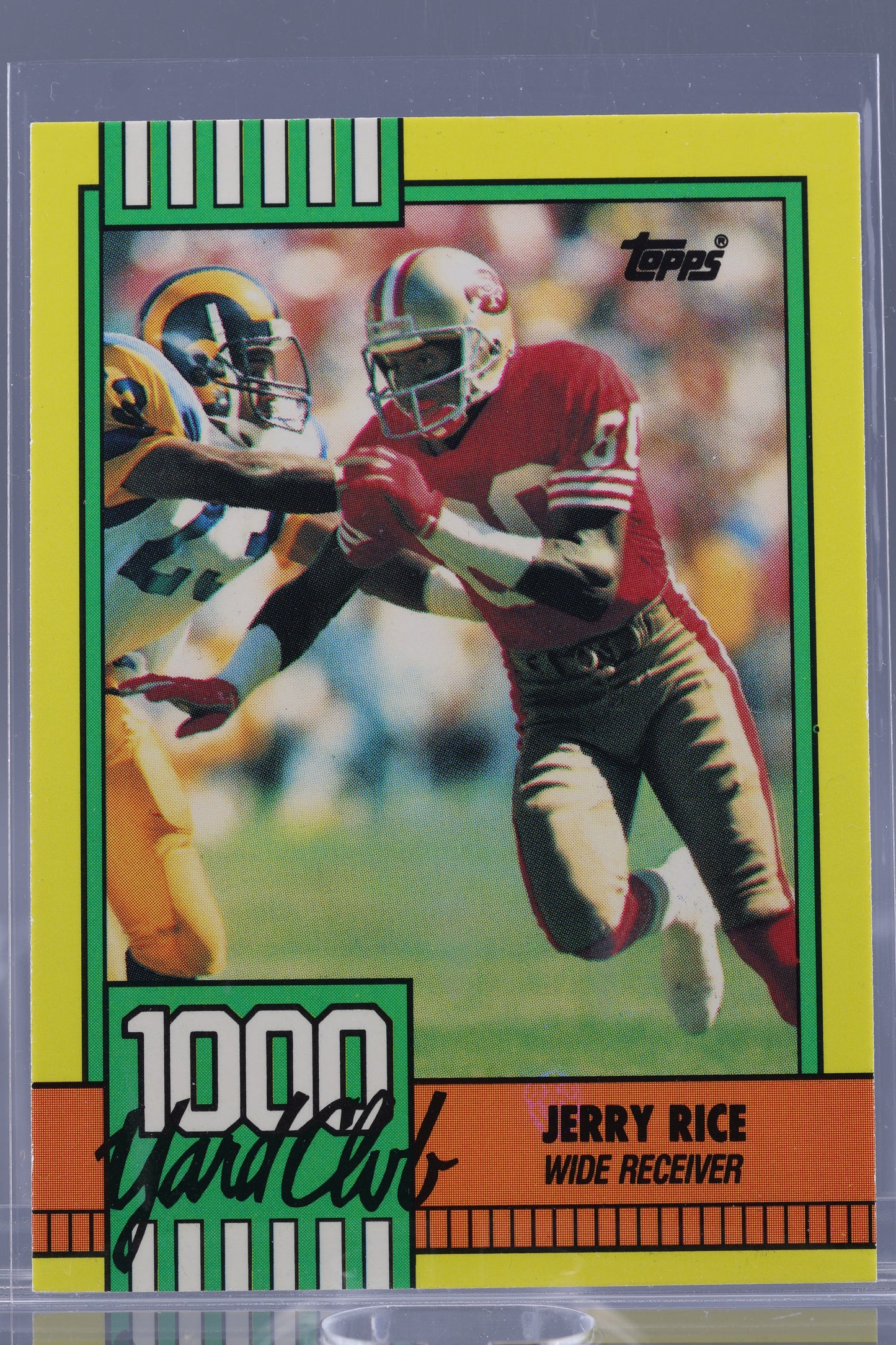 Jerry Rice 1990 Topps 1000 Yard Club  #1        San Francisco 49ers