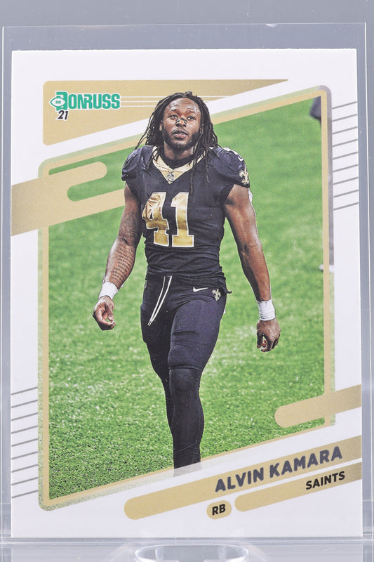 Alvin Kamara 2021 Donruss  #94   Photo Variation     New Orleans Saints