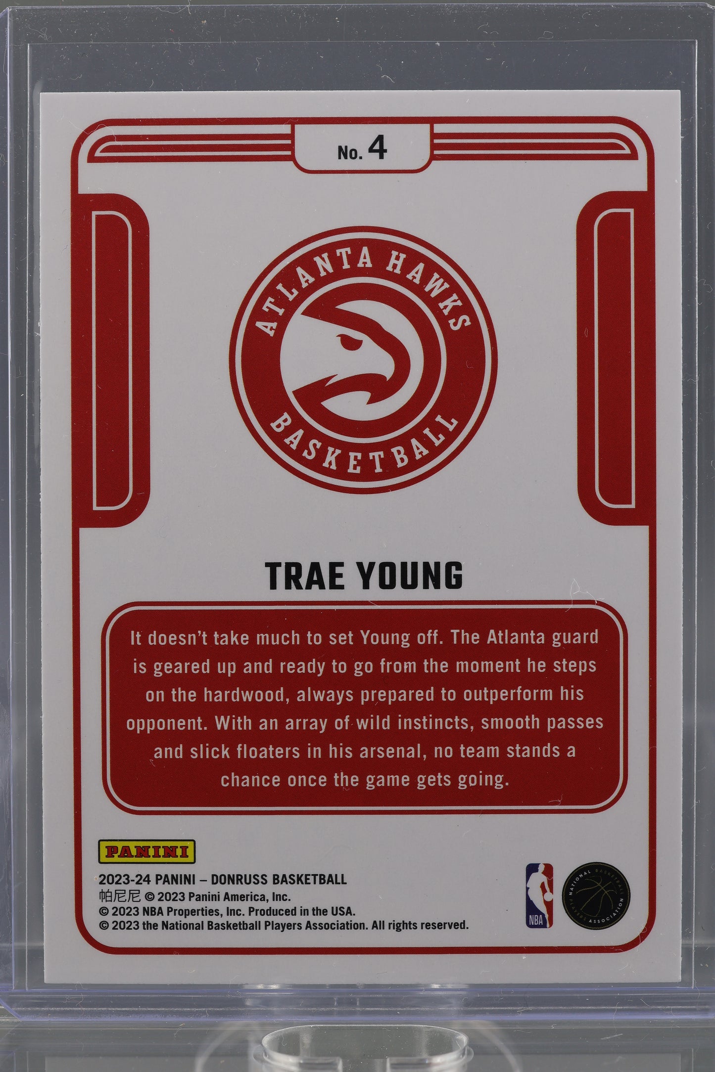 Trae Young 2023 Donruss Complete Players  #4        Atlanta Hawks