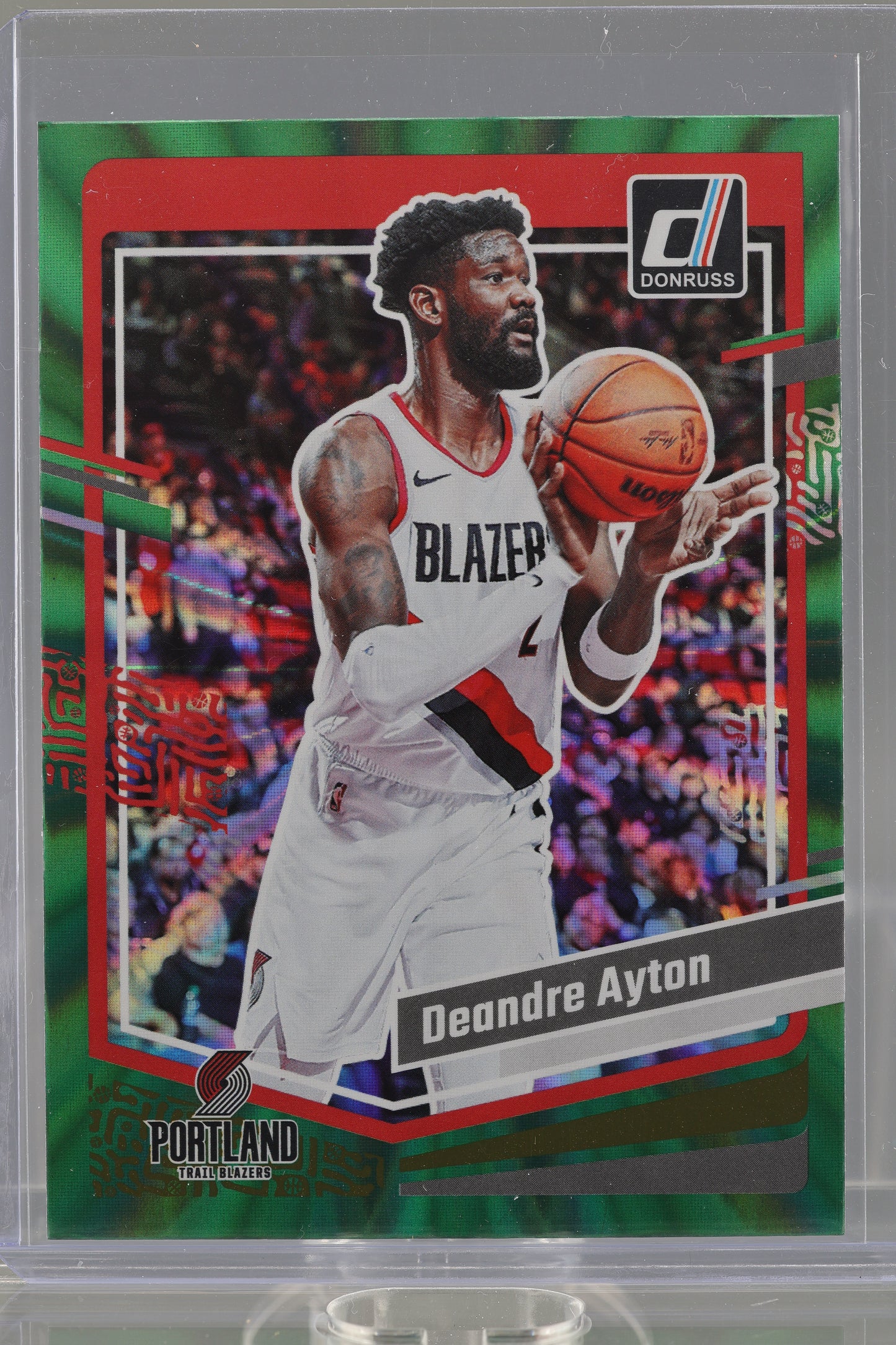 Deandre Ayton 2023 Donruss Green Laser Holo  #72        Portland Trail Blazers