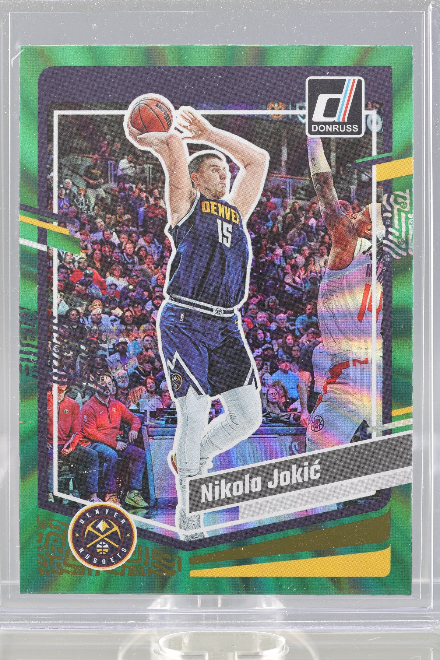 Nikola Jokic 2023 Donruss Green Laser Holo  #58        Denver Nuggets