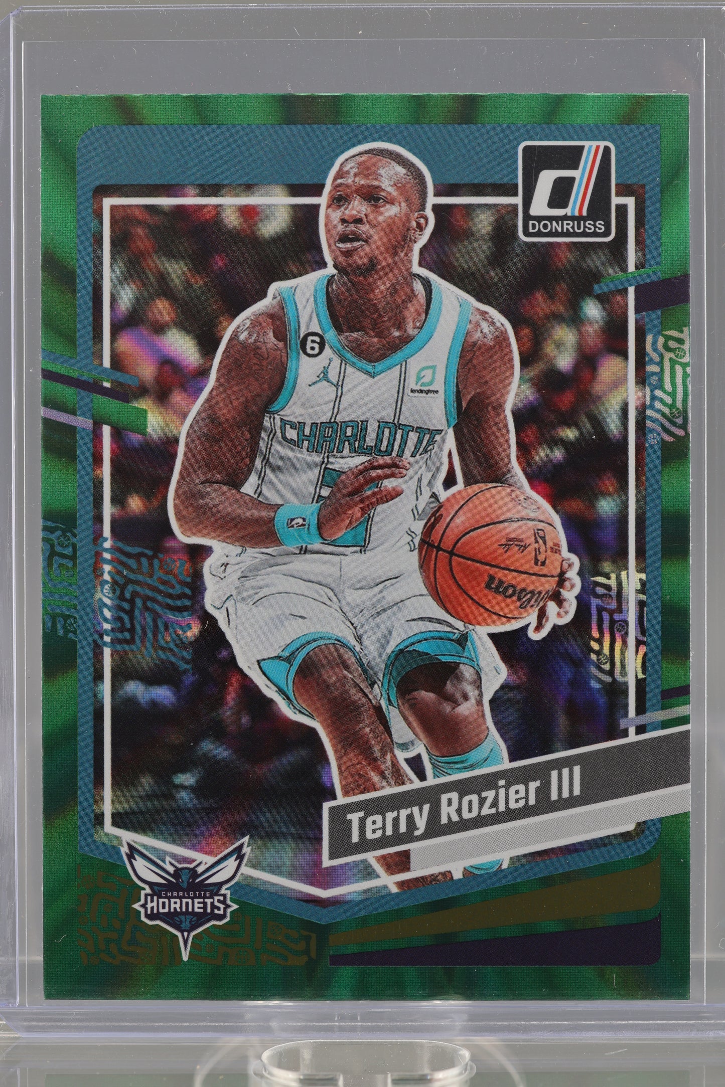 Terry Rozier III 2023 Donruss Green Laser Holo  #120        Charlotte Hornets