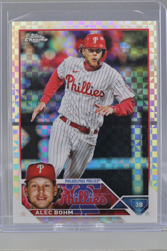 Alec Bohm 2023 Topps Chrome X-Fractor Refractor #105        Philadelphia Phillies