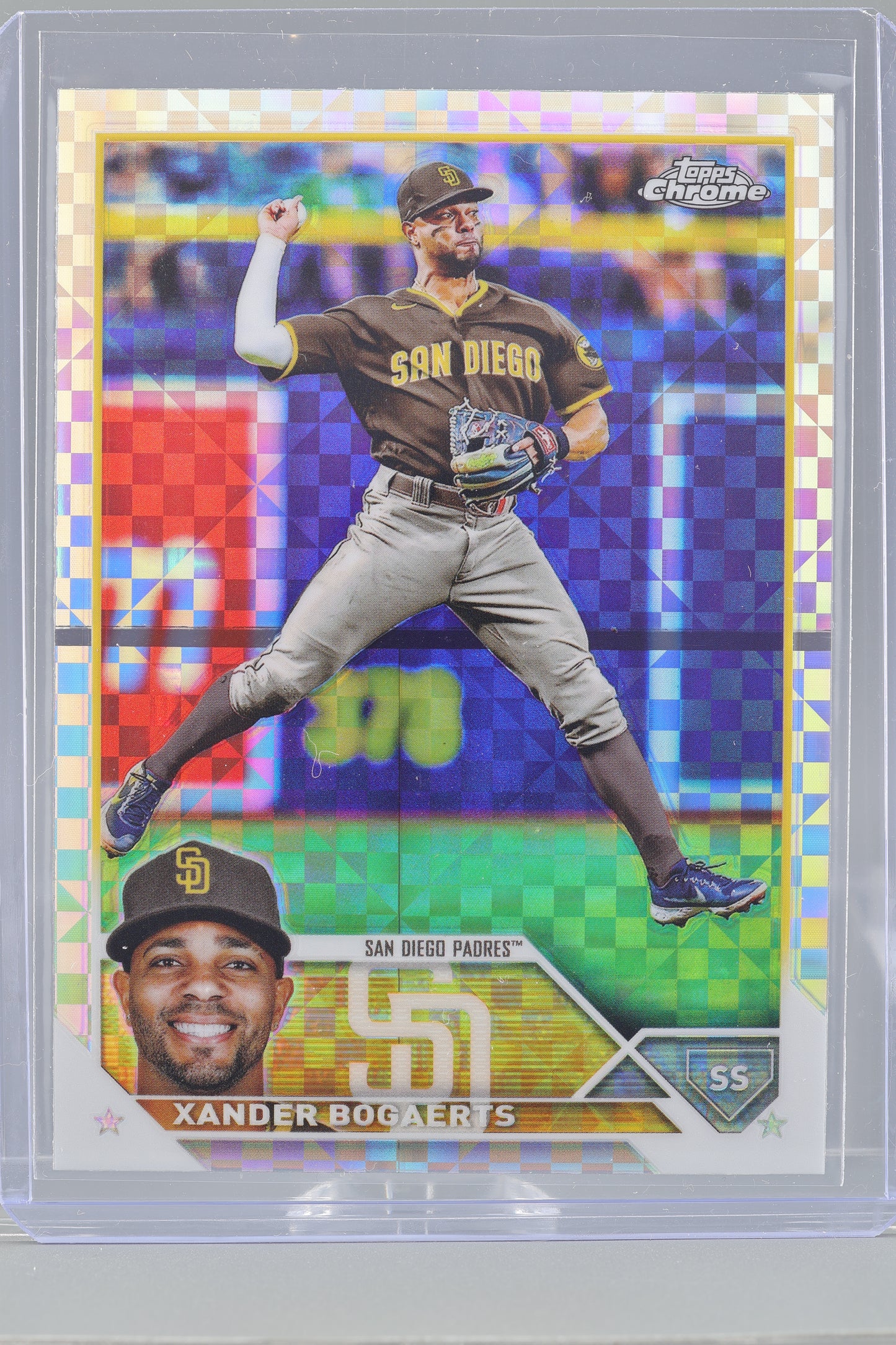 Xander Bogaerts 2023 Topps Chrome X-Fractor Refractor #44        San Diego Padres