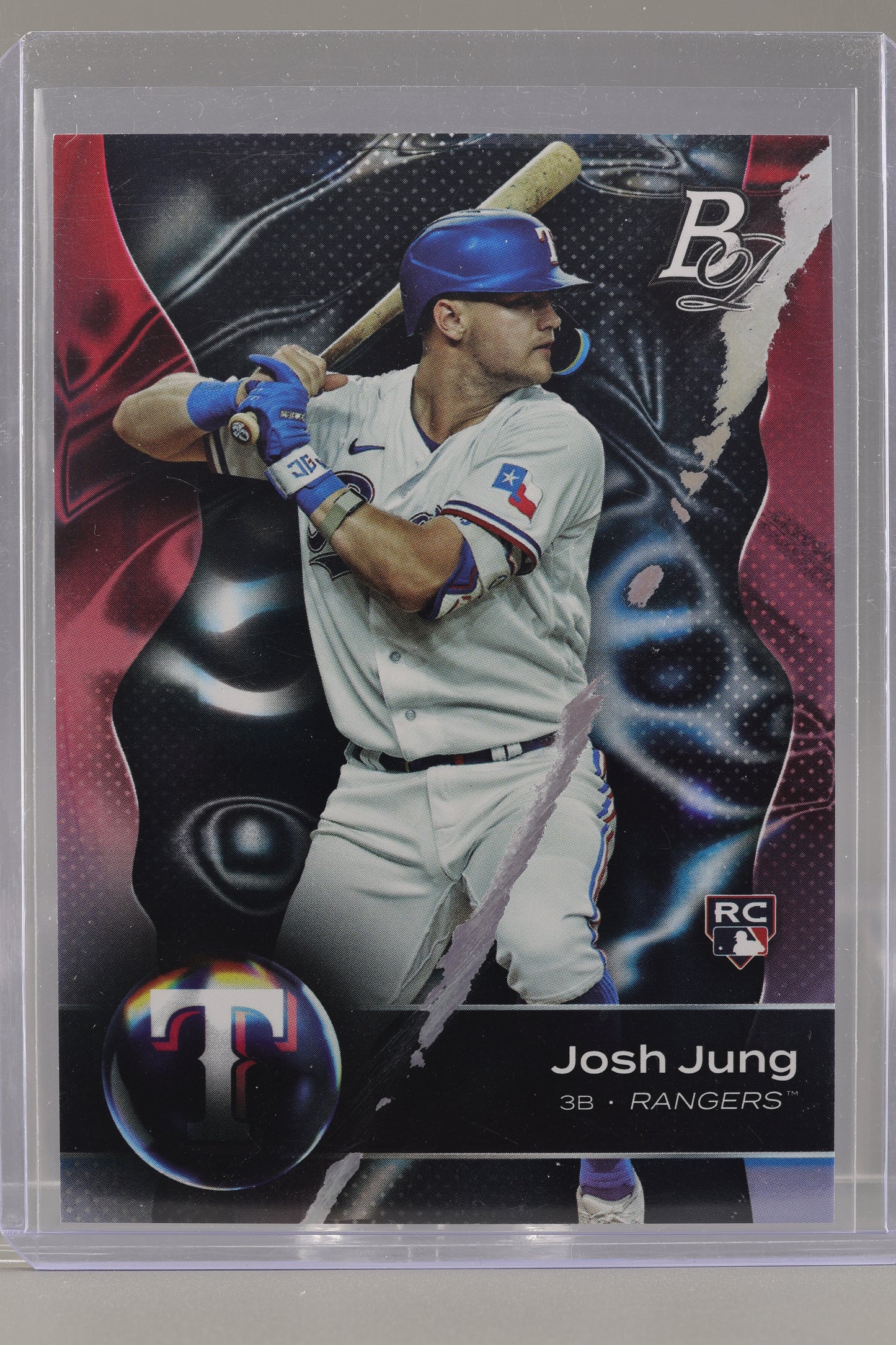 Josh Jung 2023 Bowman Platinum  #1   Surface Issue     Texas Rangers