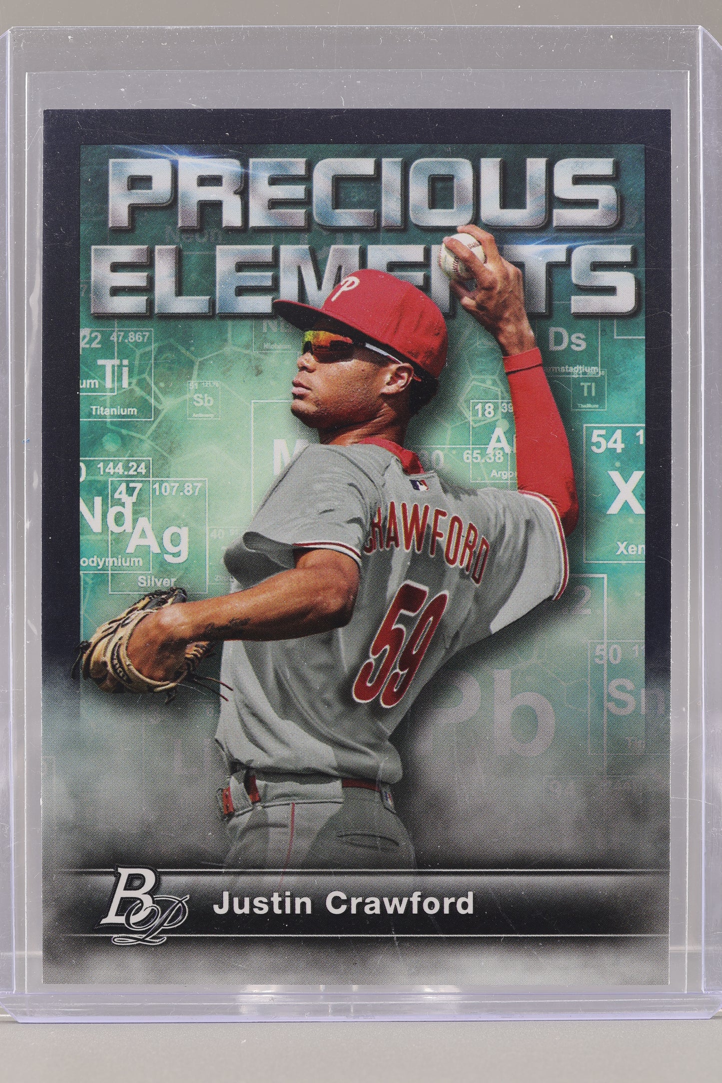 Justin Crawford 2023 Bowman Platinum Precious Elements  #PE-26        Philadelphia Phillies