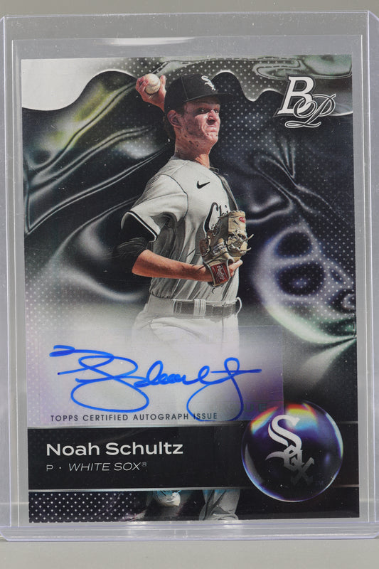 Noah Schultz 2023 Bowman Platinum Top Prospects Autographs  #TOP-46        Chicago White Sox