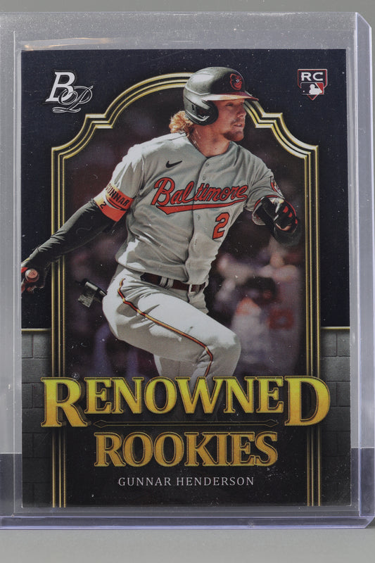 Gunnar Henderson 2023 Bowman Platinum Renowned Rookies  #RR-1       Rookie Card RC Baltimore Orioles