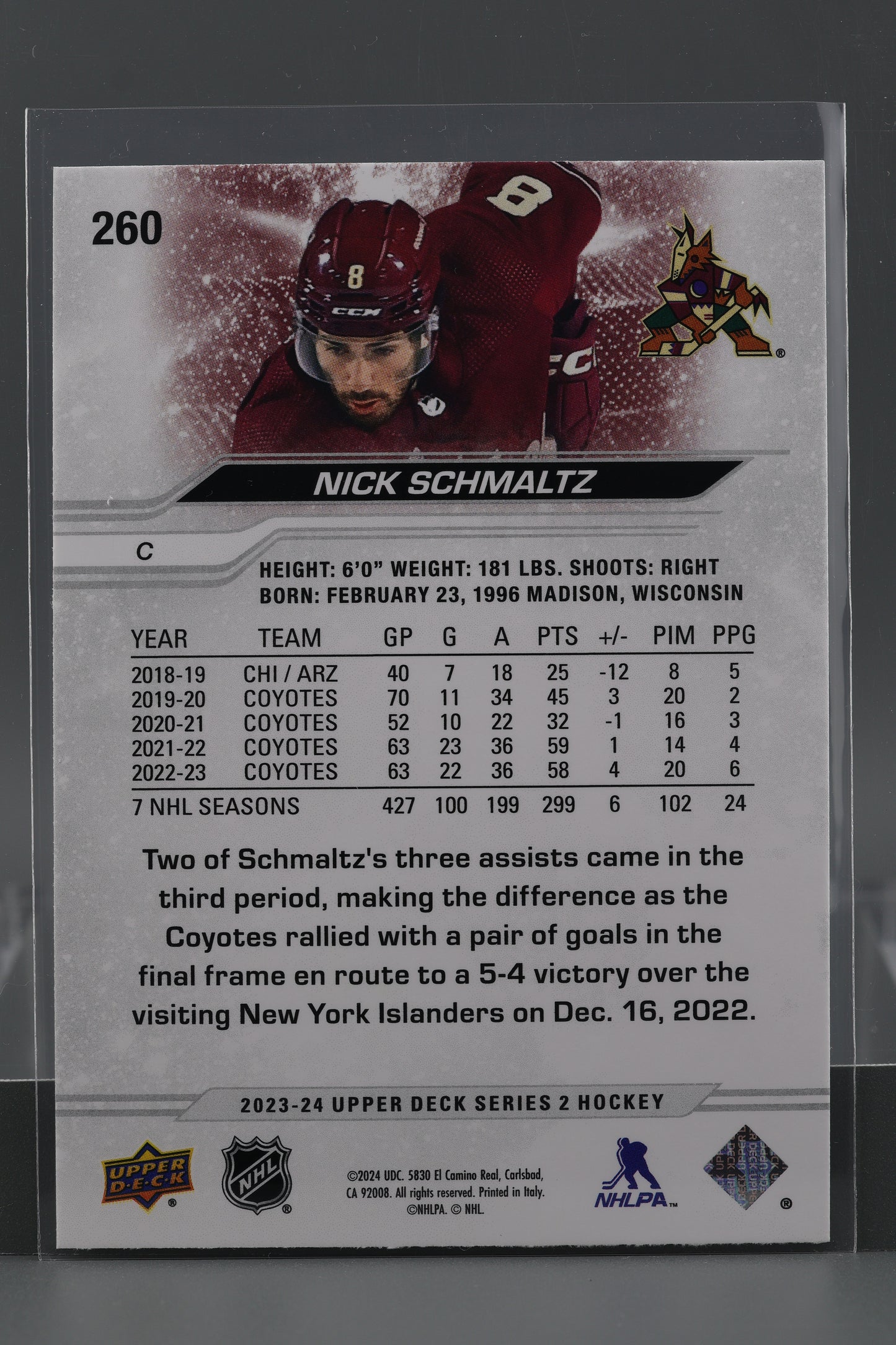 Nick Schmaltz 2023 Upper Deck Series Two #260        Arizona Coyotes