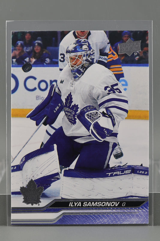 Ilya Samsonov 2023 Upper Deck Series Two #422        Toronto Maple Leafs