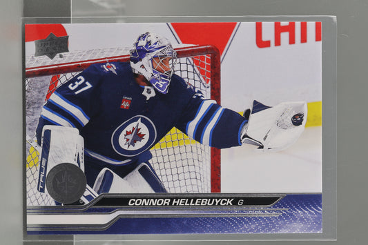 Connor Hellebuyck 2023 Upper Deck Series Two #448        Winnipeg Jets