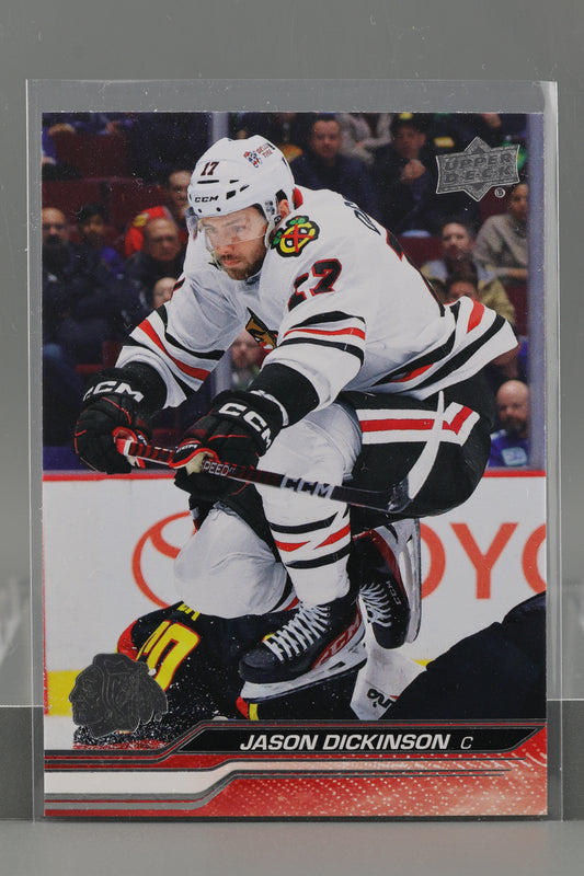 Jason Dickinson 2023 Upper Deck Series Two #289        Chicago Blackhawks