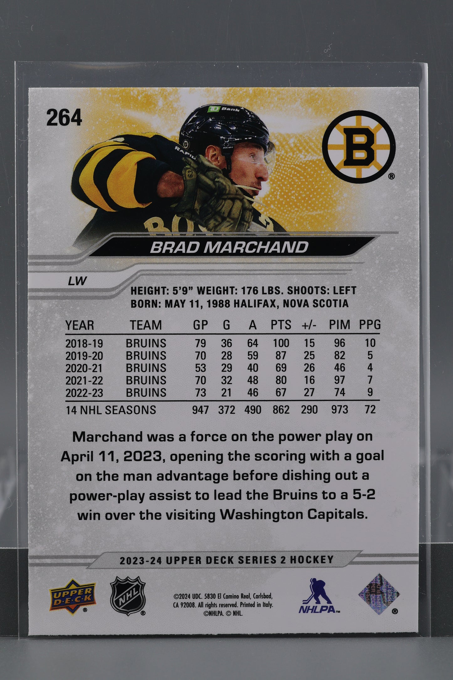 Brad Marchand 2023 Upper Deck Series Two #264        Boston Bruins