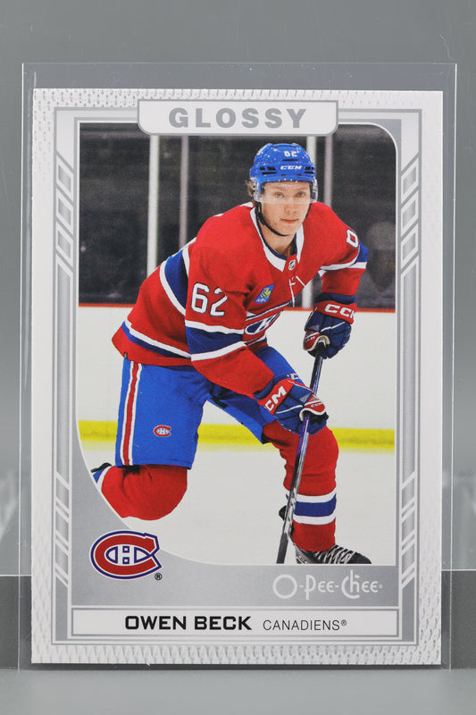 Owen Beck 2023 Upper Deck O-Pee-Chee Glossy Series Two #R-29        Montreal Canadiens