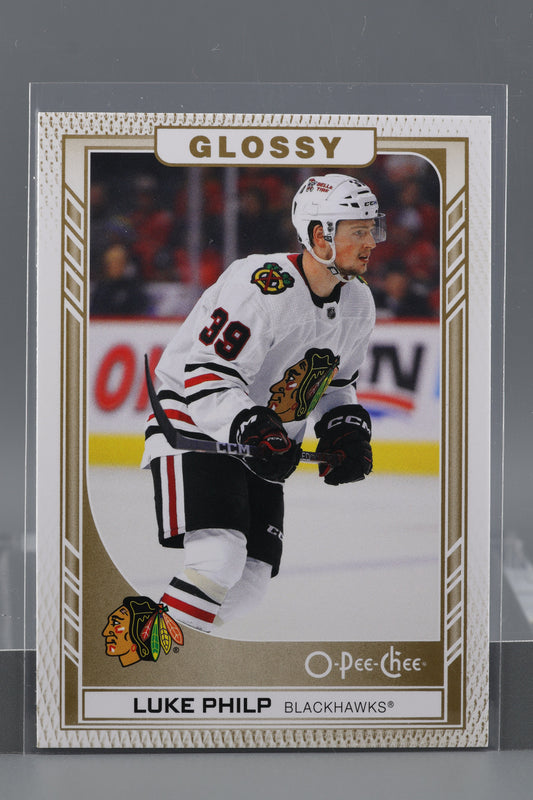 Luke Philp 2023 Upper Deck O-Pee-Chee Glossy Series Two #R-35        Chicago Blackhawks