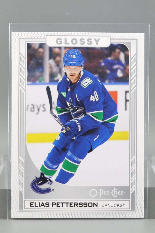 Elias Pettersson 2023 Upper Deck O-Pee-Chee Glossy Series Two #R-38        Vancouver Canucks