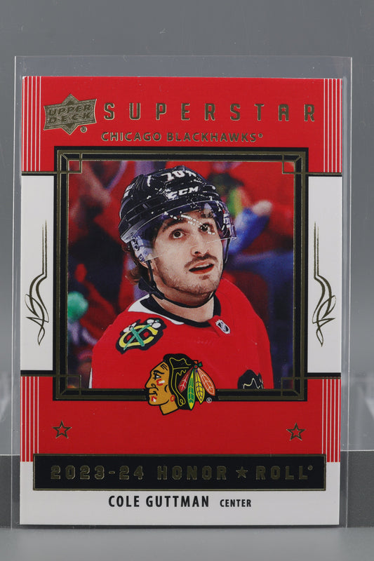 Cole Guttman 2023 Upper Deck Honor Roll Red Rainbow Series Two #HR42        Chicago Blackhawks