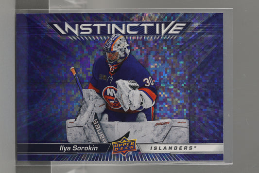 Ilya Sorokin 2023 Upper Deck Instinctive Series Two #IN-26   Sparkle     New York Islanders