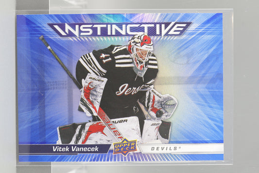 Vitek Vanecek 2023 Upper Deck Instinctive Series Two #IN-7        New Jersey Devils