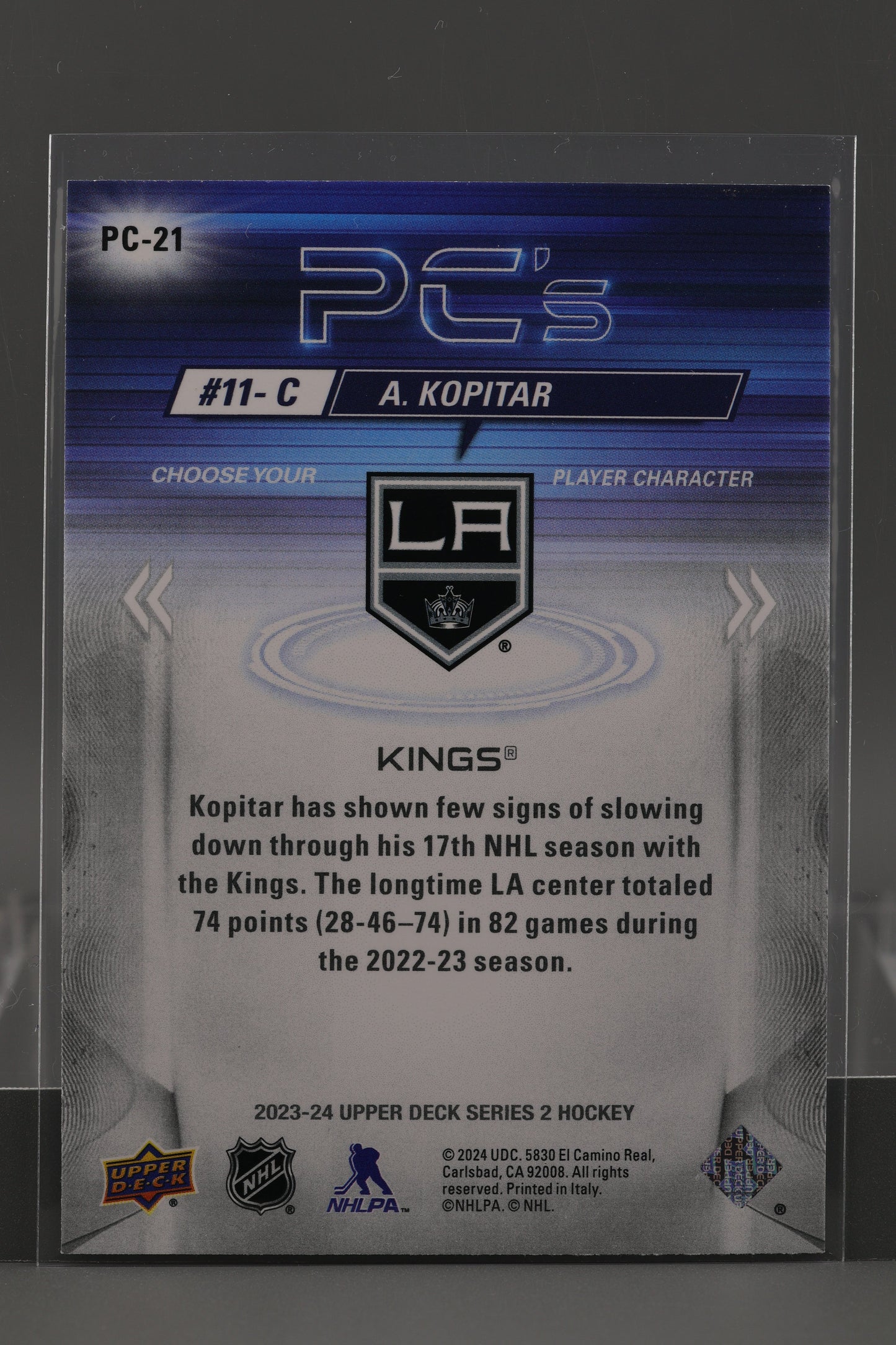 Anze Kopitar 2023 Upper Deck PC's Series Two #PC-21     Sparkle   Los Angeles Kings