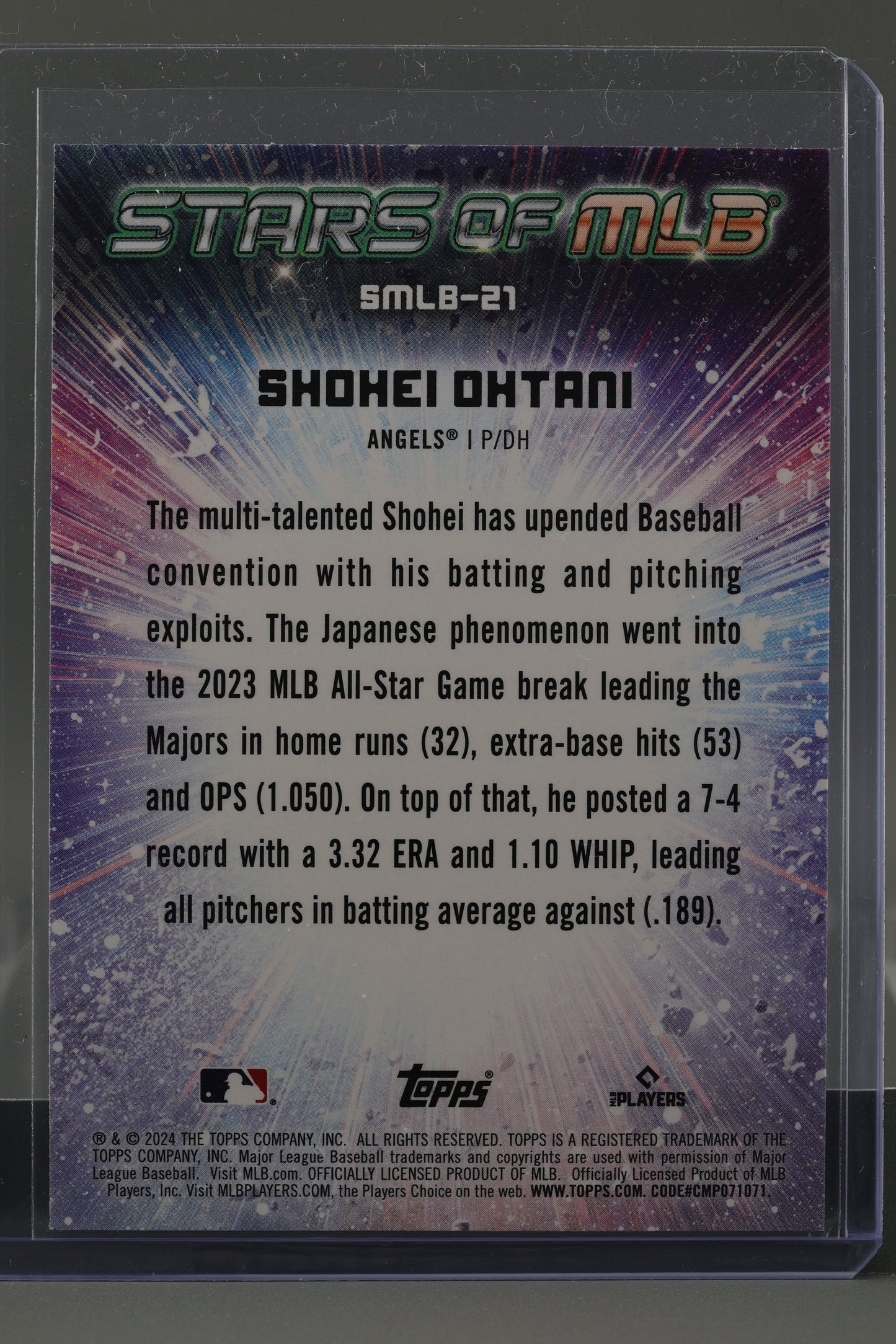 Shohei Ohtani 2024 Topps Stars of MLB  #SMLB-21        Los Angeles Angels