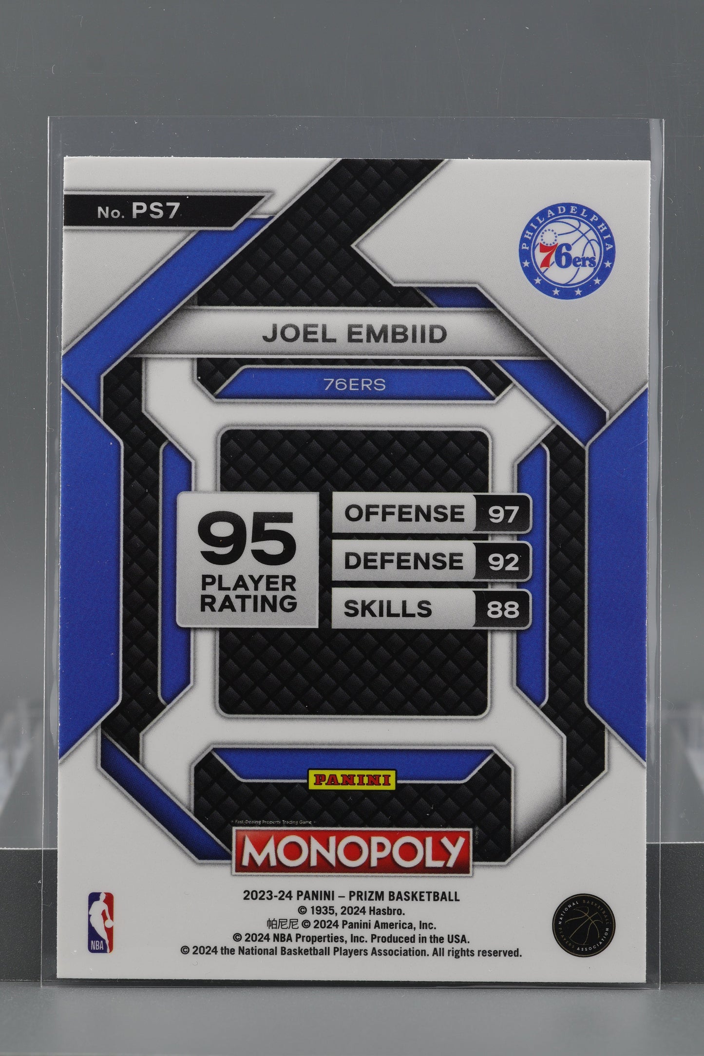 Joel Embiid 2023-24 Panini Prizm Monopoly All-Star  #PS7        Philadelphia 76ers