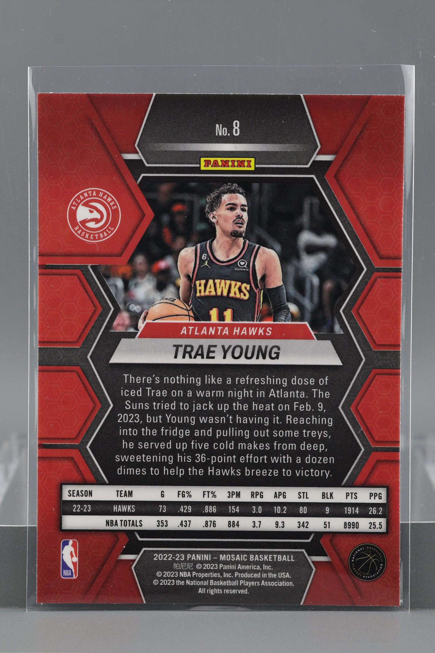 Trae Young 2022-23 Panini Mosaic  #8        Atlanta Hawks