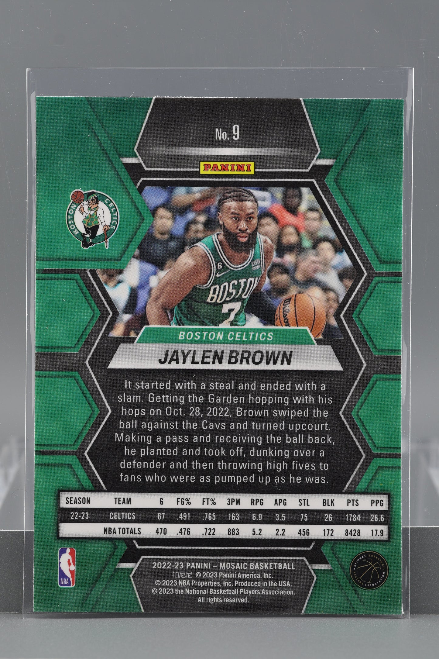 Jaylen Brown 2022-23 Panini Mosaic  #9        Boston Celtics