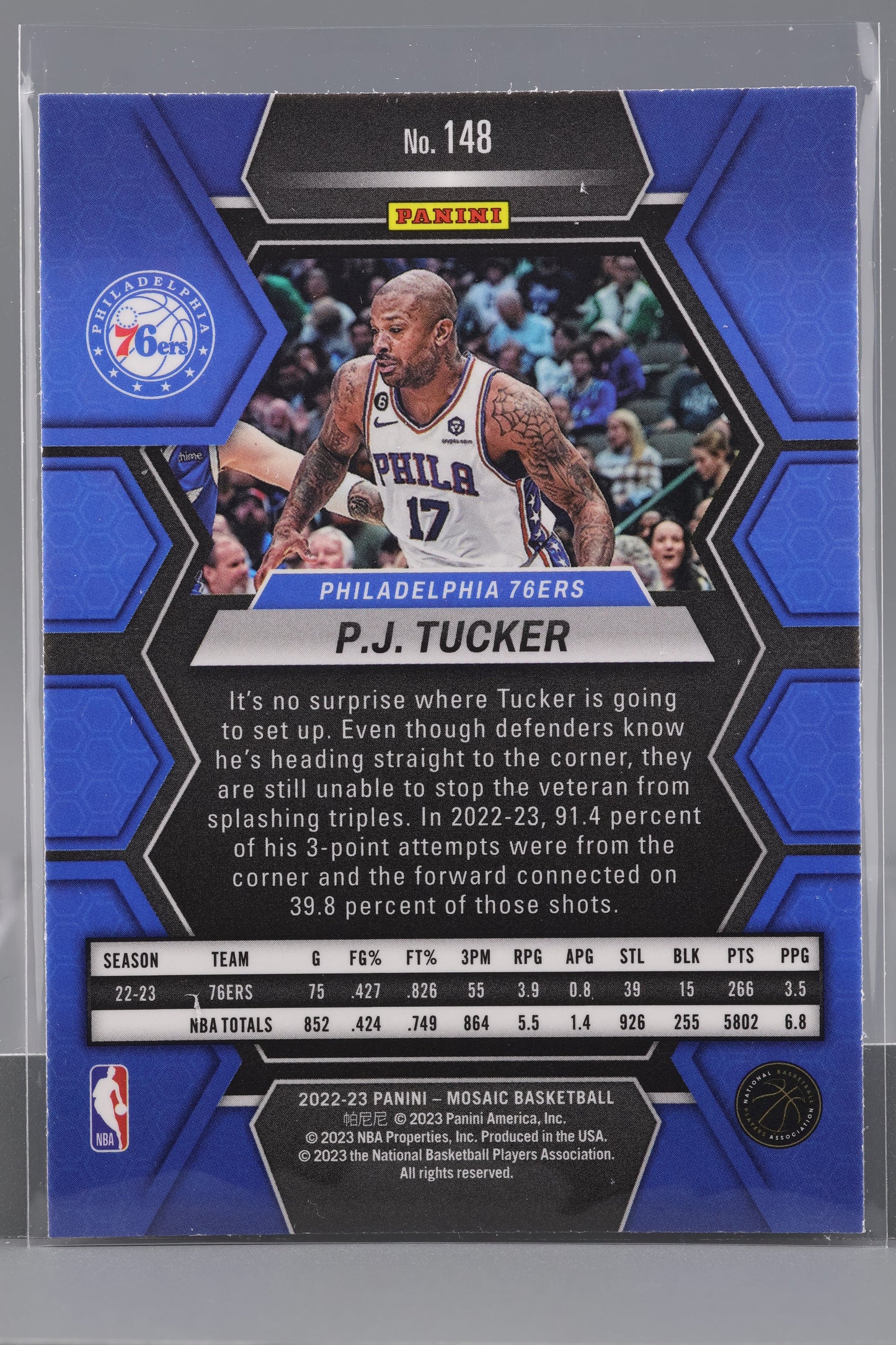 P.J. Tucker 2022-23 Panini Mosaic  #148        Philadelphia 76ers