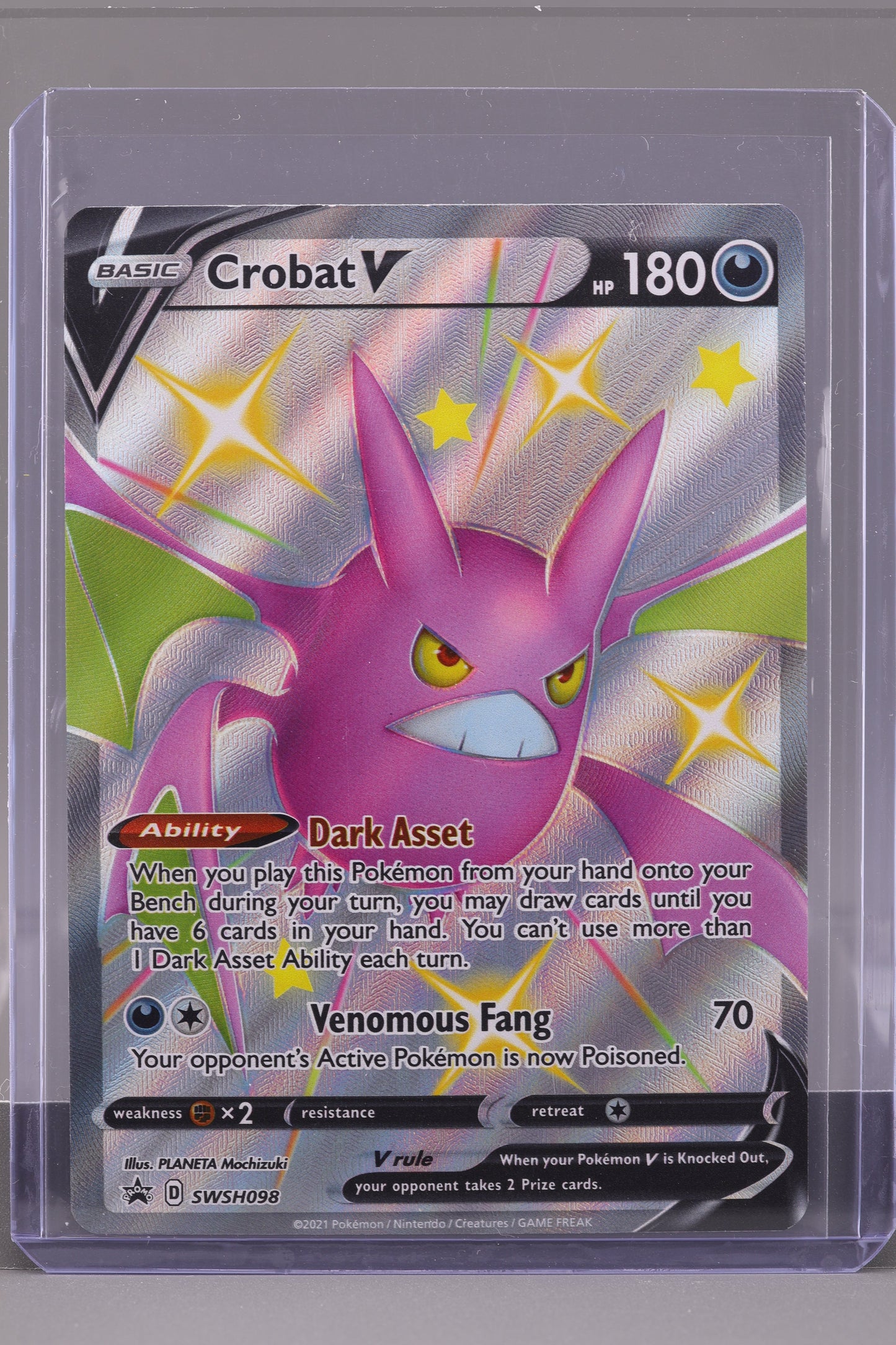 Crobat V 2021 Black Star Promo  #SWSH098