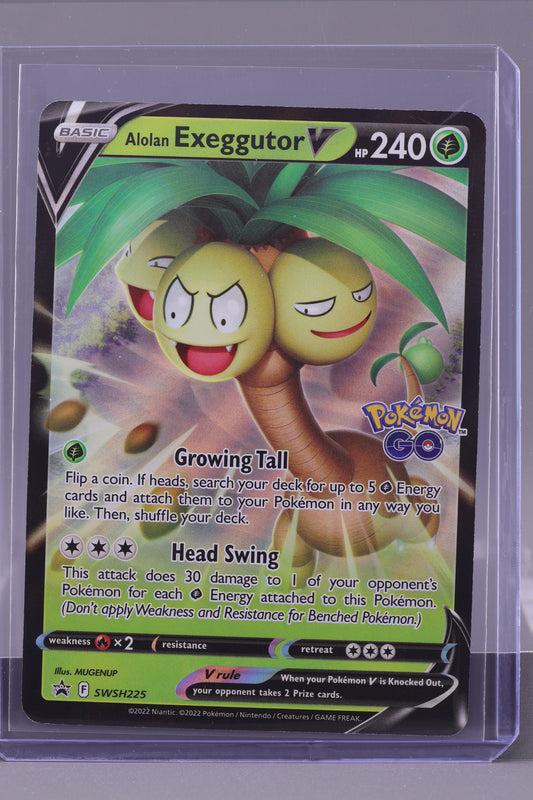 Alolan Exeggutor V 2022 Black Star Promo  #SWSH225      Pokemon Go