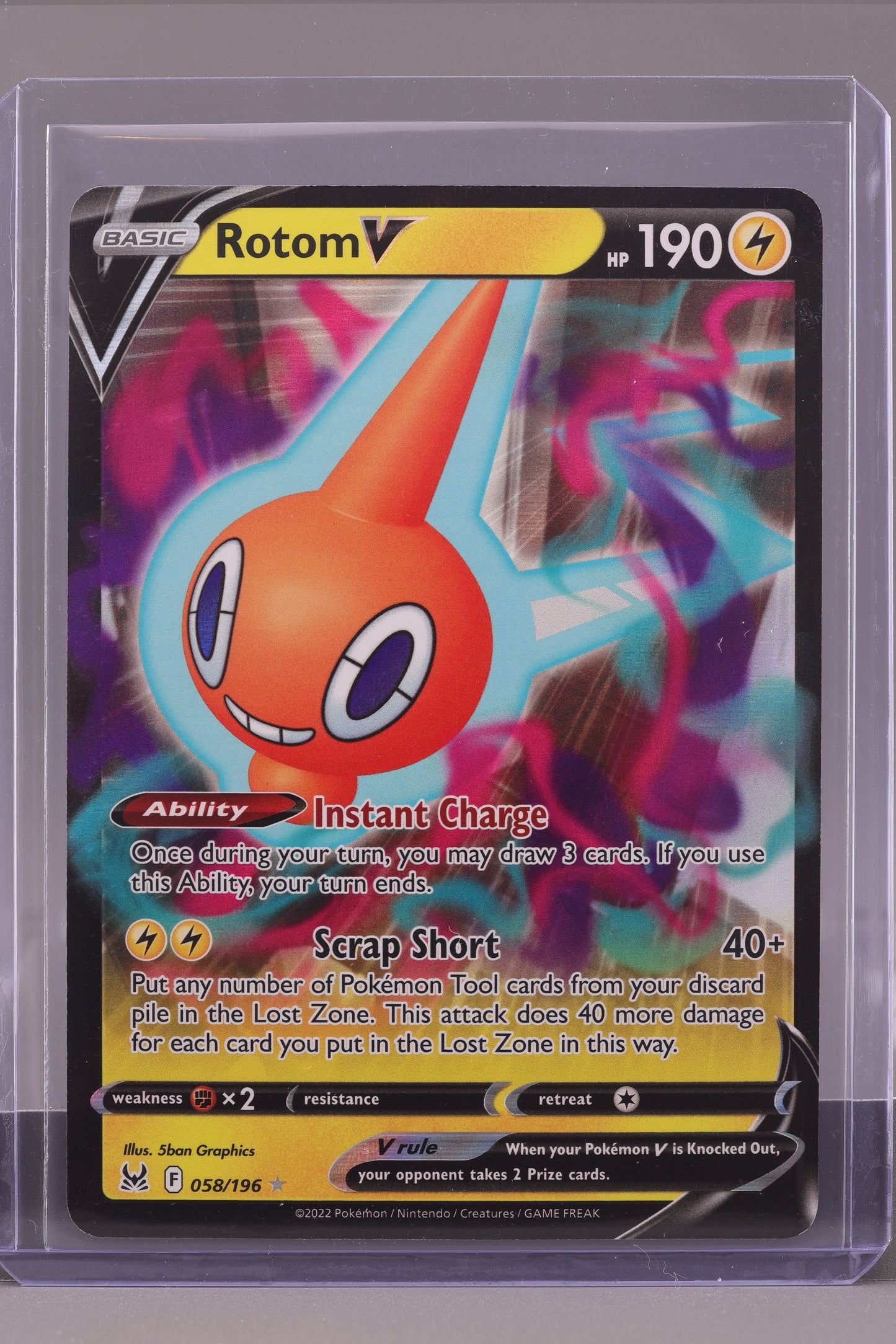 Rotom V 2022 Lost Origin  #58