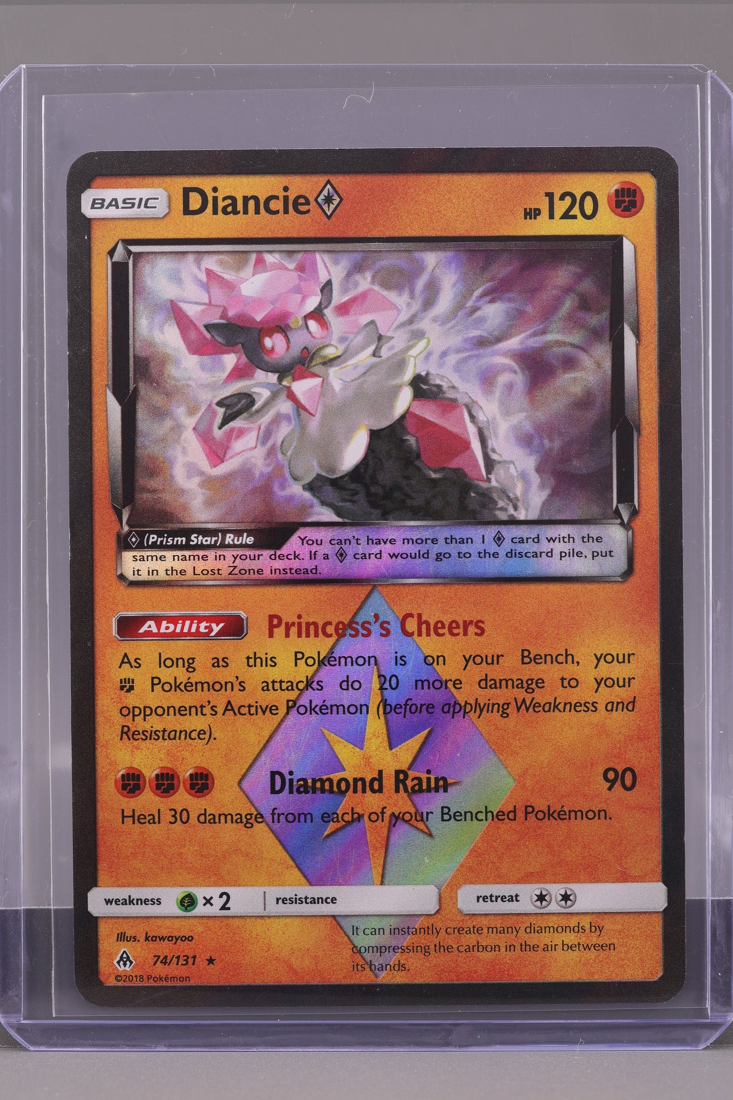 Diancie 2018 Forbidden Light  #74