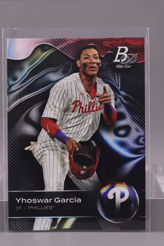 Yhoswar Garcia 2023 Bowman Platinum Top Prospects  #TOP-71        Philadelphia Phillies