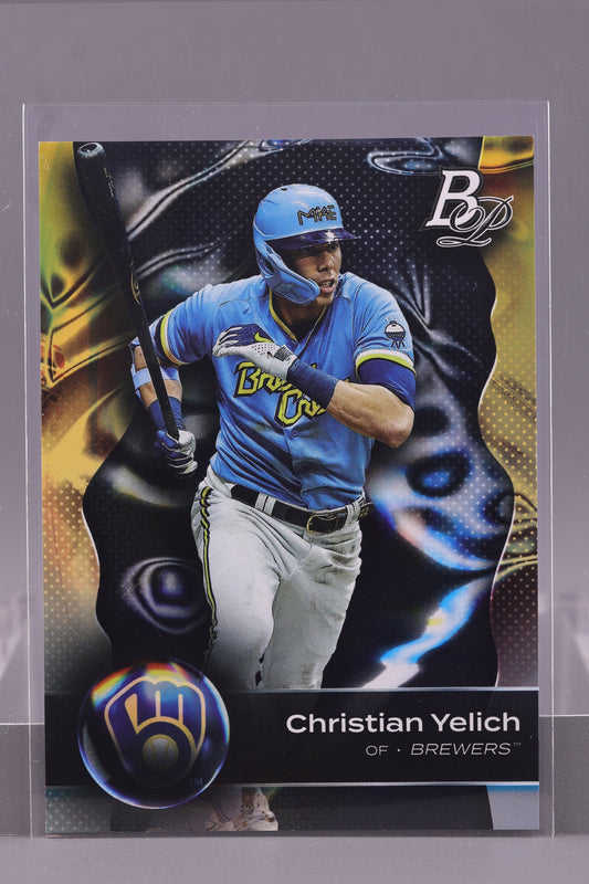 Christian Yelich 2023 Bowman Platinum  #34        Milwaukee Brewers