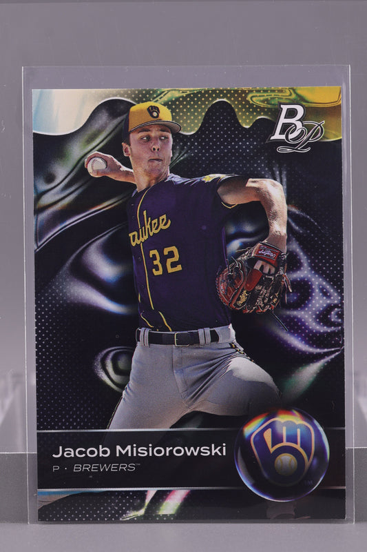 Jacob Misiorowski 2023 Bowman Platinum Top Prospects  #TOP-69        Milwaukee Brewers