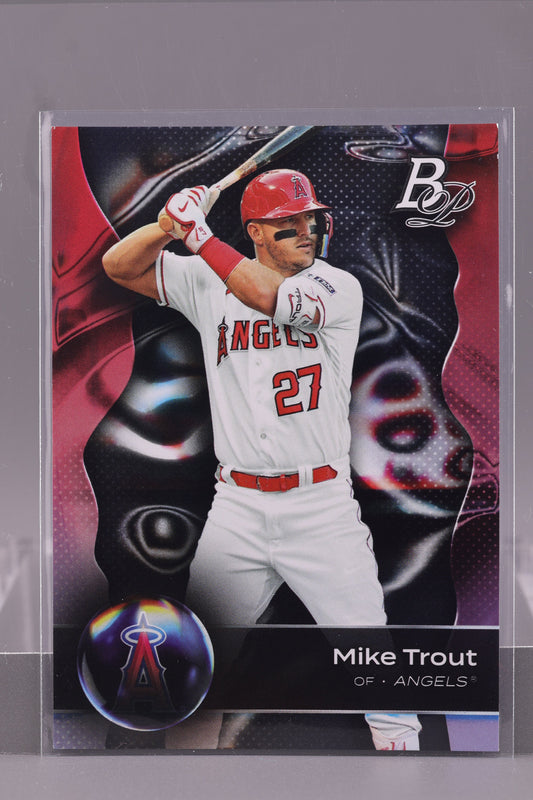 Mike Trout 2023 Bowman Platinum  #100        Los Angeles Angels