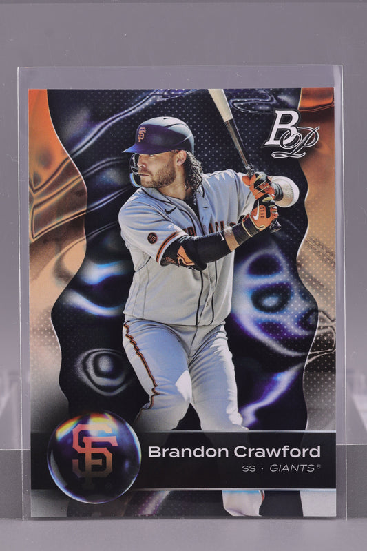 Brandon Crawford 2023 Bowman Platinum  #3        San Francisco Giants